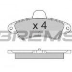 BP2562 BREMSI комплект тормозных колодок