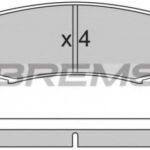 BP2597 BREMSI комплект тормозных колодок