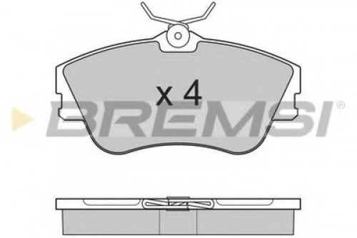 BP2625 BREMSI комплект тормозных колодок