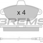 BP2678 BREMSI комплект тормозных колодок