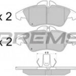 BP2687 BREMSI комплект тормозных колодок