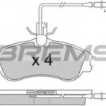 BP2711 BREMSI комплект тормозных колодок