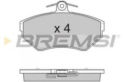 BP2730 BREMSI комплект тормозных колодок