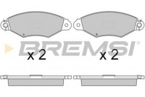 BP2749 BREMSI комплект тормозных колодок