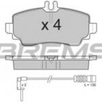 BP2763 BREMSI комплект тормозных колодок