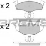 BP2808 BREMSI комплект тормозных колодок