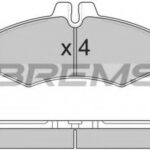 BP2821 BREMSI комплект тормозных колодок