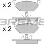 BP2835 BREMSI комплект тормозных колодок