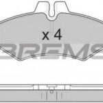 BP2845 BREMSI комплект тормозных колодок