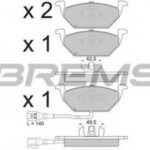 BP2848 BREMSI комплект тормозных колодок