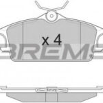 BP2862 BREMSI комплект тормозных колодок