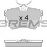 BP2866 BREMSI комплект тормозных колодок