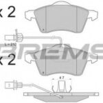BP2868 BREMSI комплект тормозных колодок