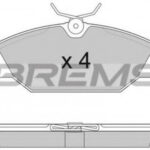 BP2874 BREMSI комплект тормозных колодок