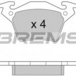 BP2880 BREMSI комплект тормозных колодок