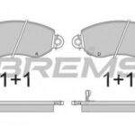 BP2887 BREMSI комплект тормозных колодок