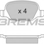 BP2890 BREMSI комплект тормозных колодок