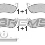 BP2892 BREMSI комплект тормозных колодок