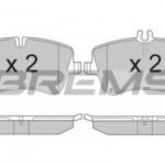 BP2896 BREMSI комплект тормозных колодок