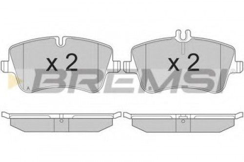 BP2896 BREMSI комплект тормозных колодок