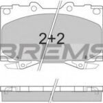 BP2898 BREMSI комплект тормозных колодок