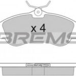 BP2921 BREMSI комплект тормозных колодок
