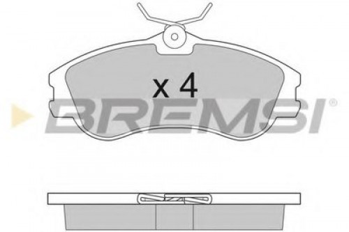 BP2921 BREMSI комплект тормозных колодок