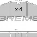 BP2925 BREMSI комплект тормозных колодок