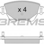 BP2927 BREMSI комплект тормозных колодок