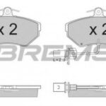 BP2935 BREMSI комплект тормозных колодок