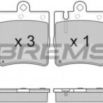 BP2936 BREMSI комплект тормозных колодок