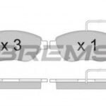 BP2943 BREMSI комплект тормозных колодок