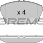 BP2945 BREMSI комплект тормозных колодок