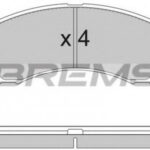 BP2953 BREMSI комплект тормозных колодок