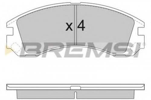 BP2953 BREMSI комплект тормозных колодок