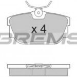 BP2958 BREMSI комплект тормозных колодок