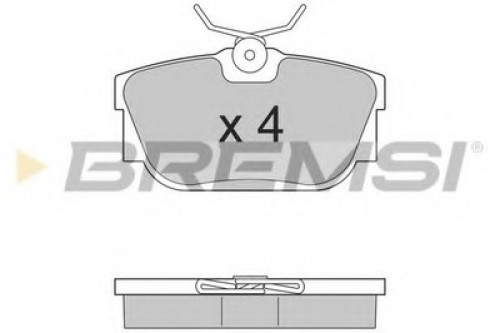 BP2958 BREMSI комплект тормозных колодок