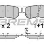 BP2966 BREMSI комплект тормозных колодок