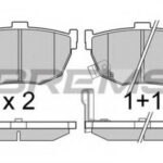 BP2967 BREMSI комплект тормозных колодок