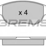 BP2972 BREMSI комплект тормозных колодок