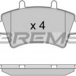 BP2975 BREMSI комплект тормозных колодок