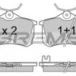 BP2976 BREMSI комплект тормозных колодок