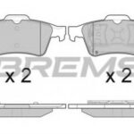 BP2980 BREMSI комплект тормозных колодок
