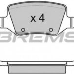 BP2983 BREMSI комплект тормозных колодок
