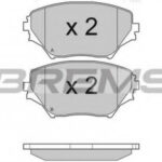 BP2993 BREMSI комплект тормозных колодок