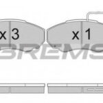 BP2997 BREMSI комплект тормозных колодок
