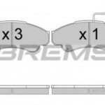 BP2998 BREMSI комплект тормозных колодок
