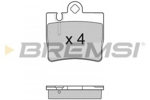 BP2999 BREMSI комплект тормозных колодок
