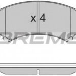 BP3001 BREMSI комплект тормозных колодок