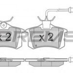 BP3006 BREMSI комплект тормозных колодок